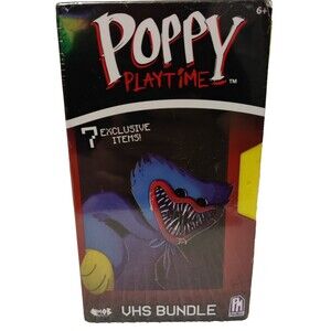 Poppy Playtime VHS Bundle 7 Exclusive Items Phatmojo Mob Games New/sealed